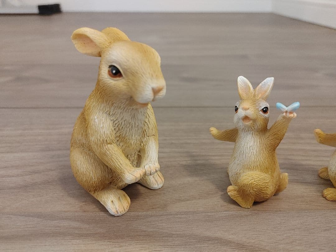 うさぎの親子 オーナメント4匹セットの写真2枚目