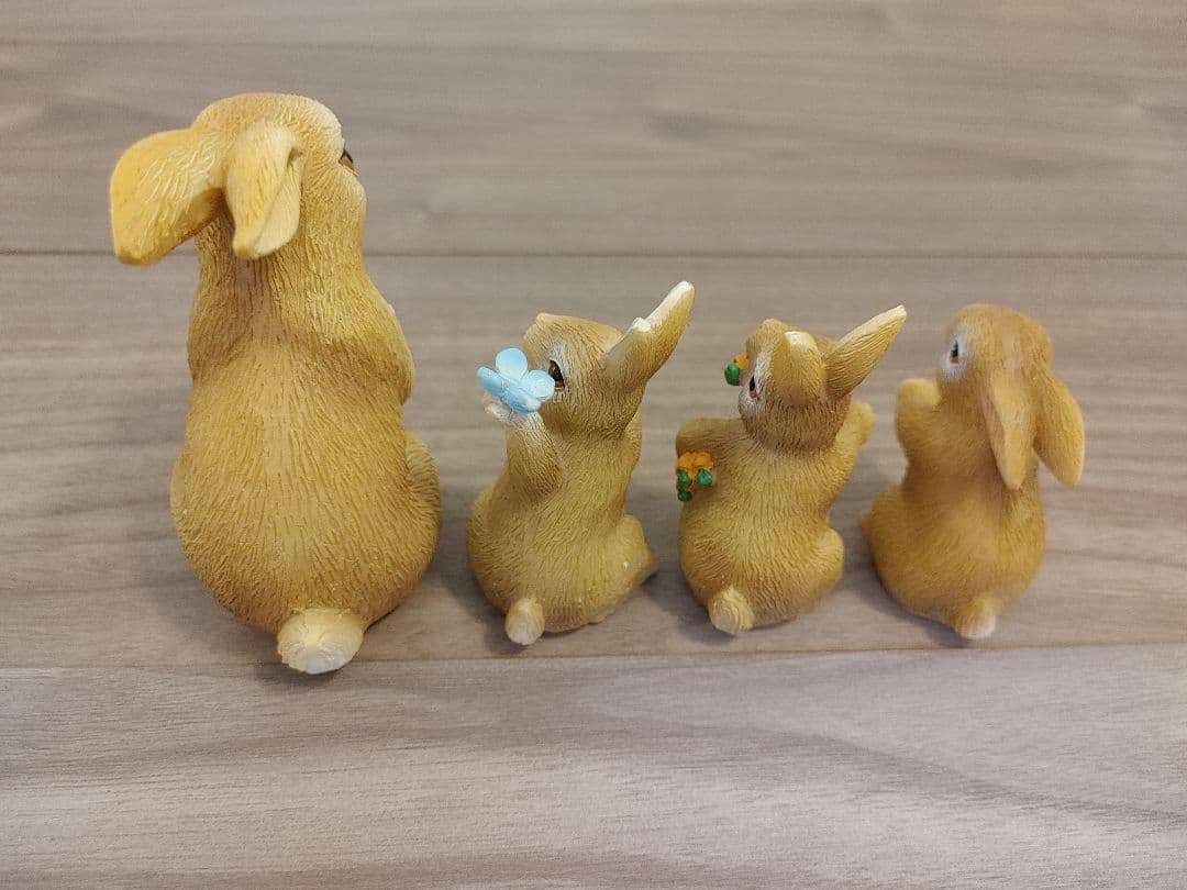 うさぎの親子 オーナメント4匹セットの写真4枚目