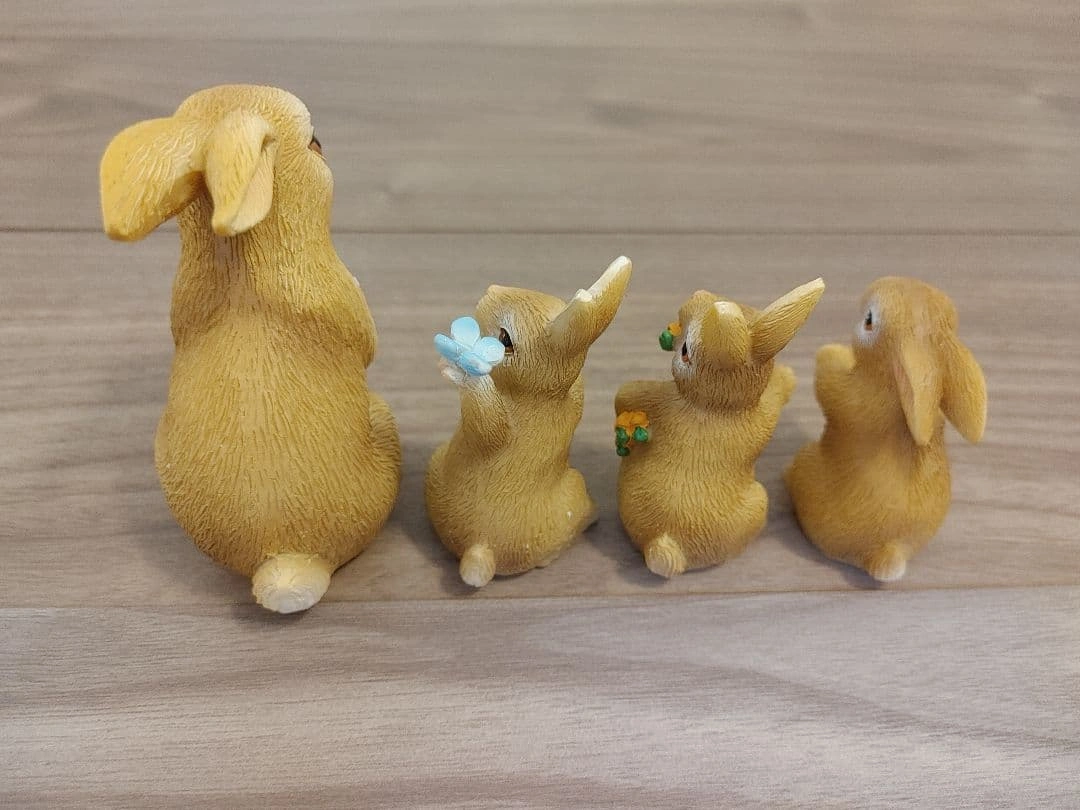 うさぎの親子 オーナメント4匹セットの写真4枚目