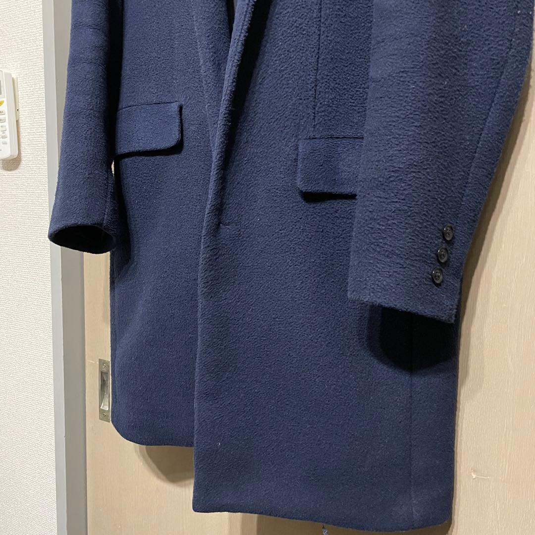 THE SHOP TK ウールチェスターコート 02 ブルーの写真3枚目