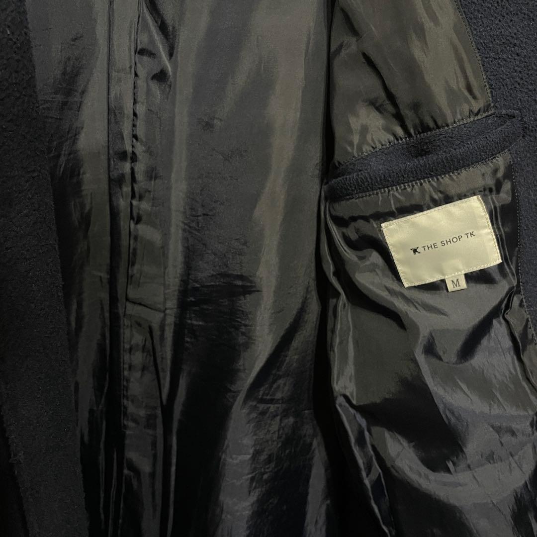 THE SHOP TK ウールチェスターコート 02 ブルーの写真4枚目