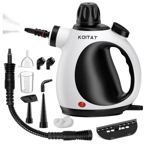 新品未使用KOITAT スチームクリーナー 10種アクセサリー付き 高圧スチーム洗浄機 除菌掃除