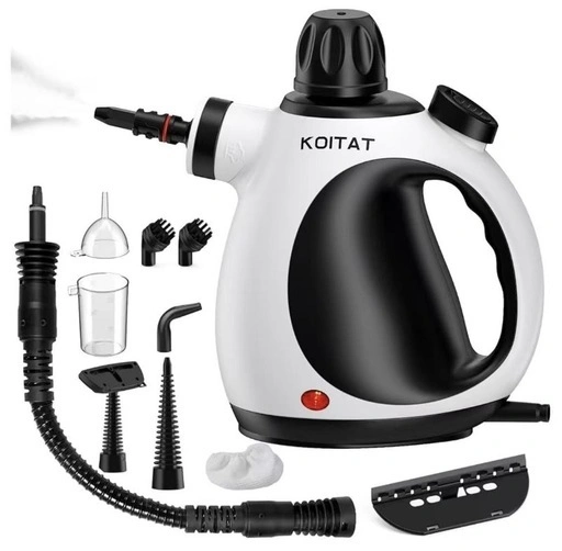 新品未使用KOITAT スチームクリーナー 10種アクセサリー付き 高圧スチーム洗浄機 除菌掃除