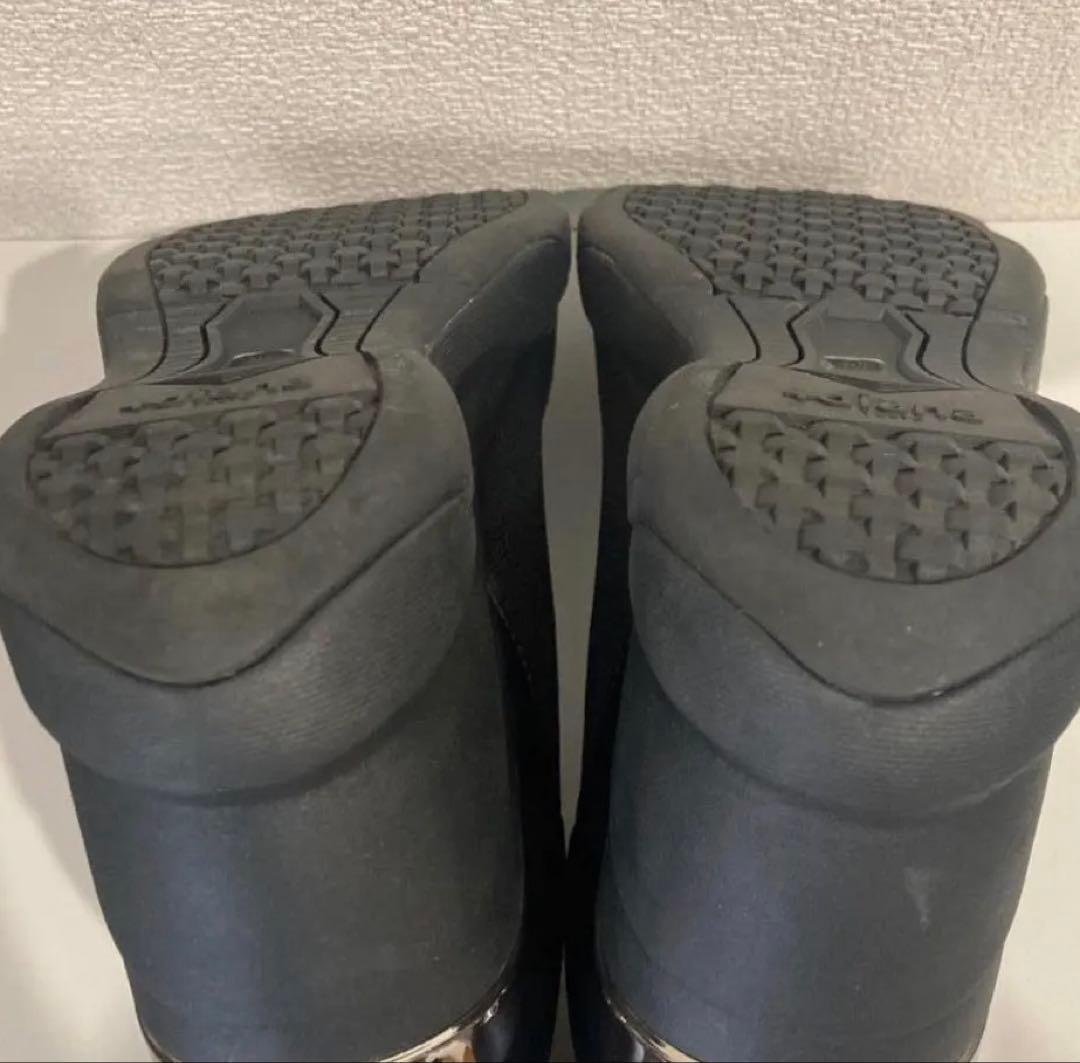 【超美品】+dianaプラスダイアナ　ハイウェッジストレッチニットショートブーツの写真2枚目