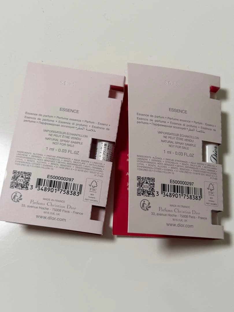 【新品✨】ディオール ミスディオール エッセンス 香水 サンプル 1mL×2個の写真3枚目