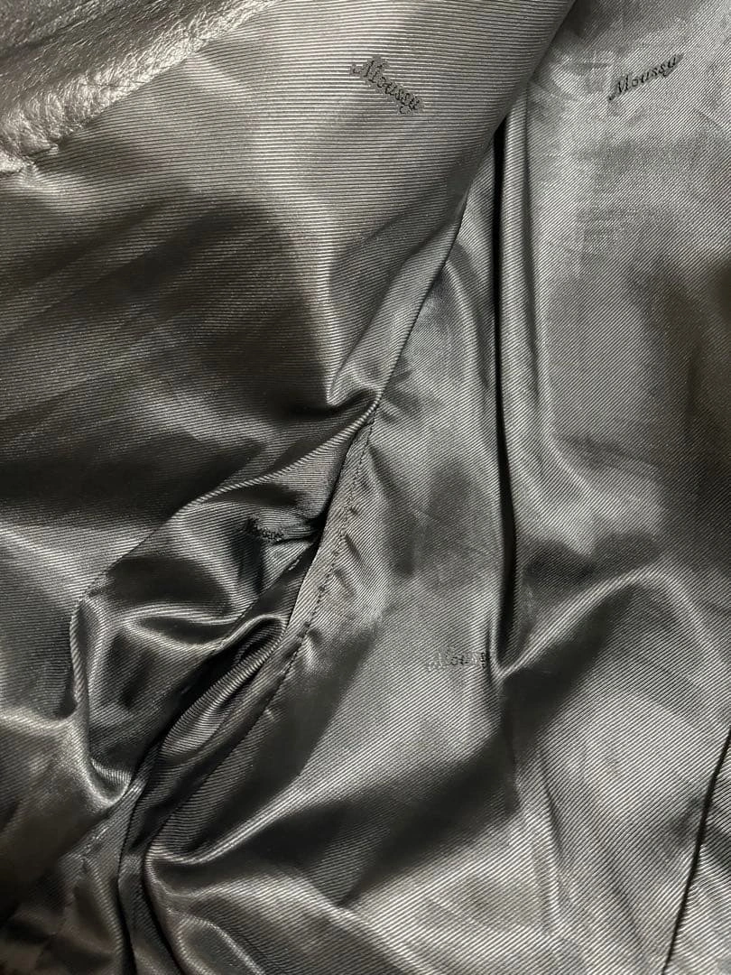MOUSSY レザージャケット ライダース ブラックの写真5枚目