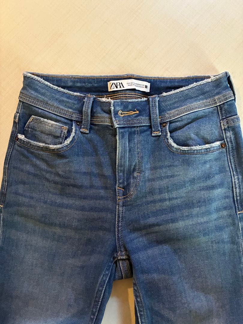 ZARA スキニーデニム ブルー EUR34の写真3枚目