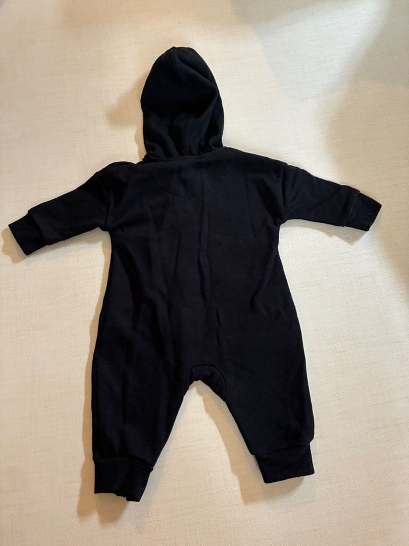 【美品】NIKEベビーフード付きカバーオール／ロンパース3M（56〜62cm）の写真2枚目
