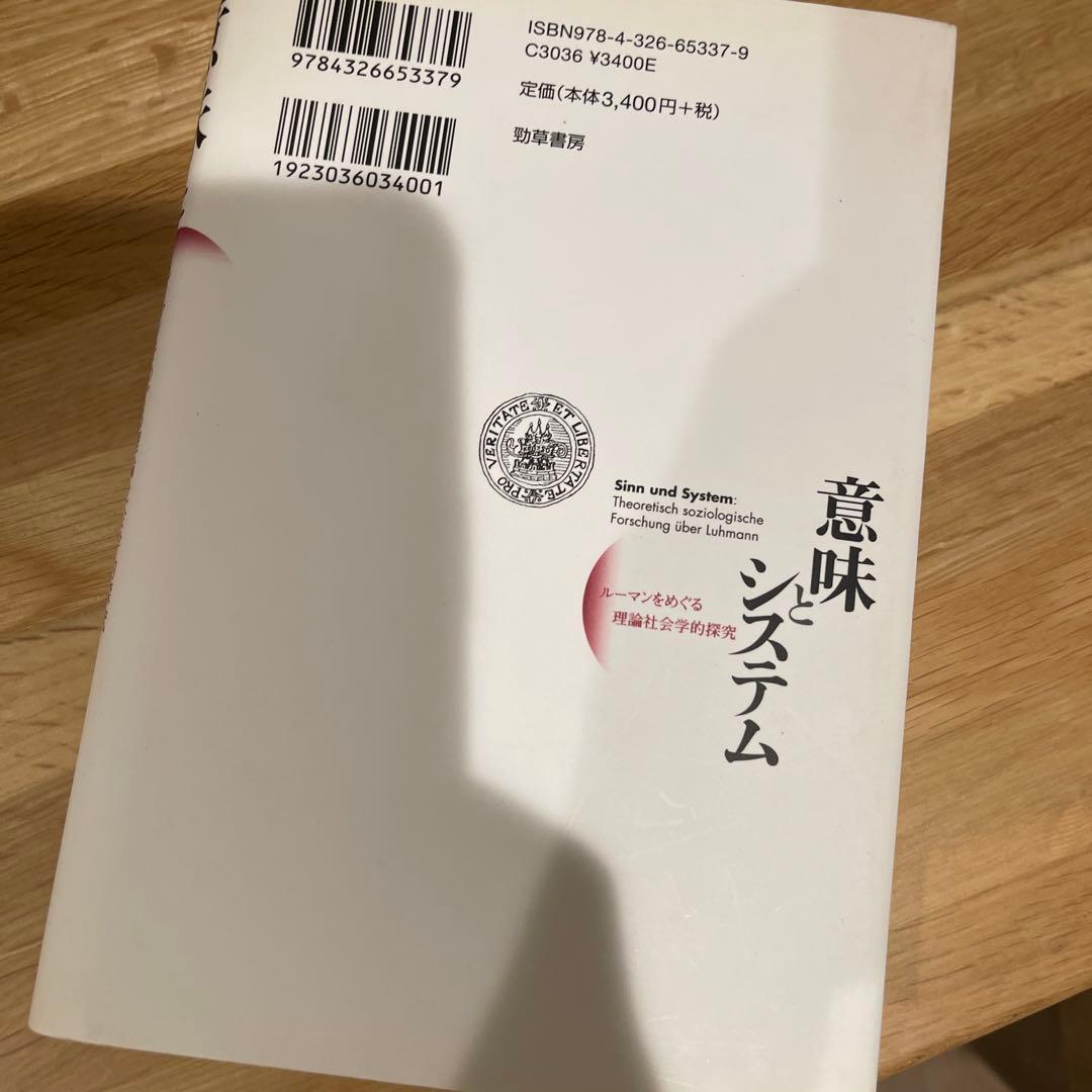 意味とシステム : ルーマンをめぐる理論社会学的探究の写真2枚目