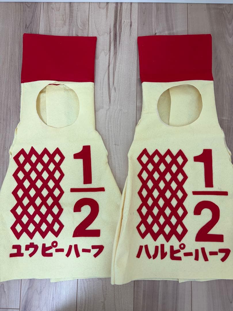 ハーフバースデー 衣装 2セット 双子 キューピーハーフの写真2枚目