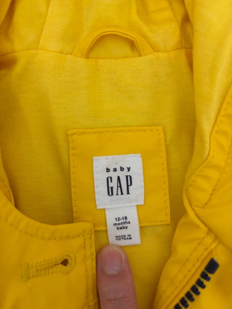 babyGap レインジャケット 80cm 2着セット 双子 イエロー 黄色の写真6枚目
