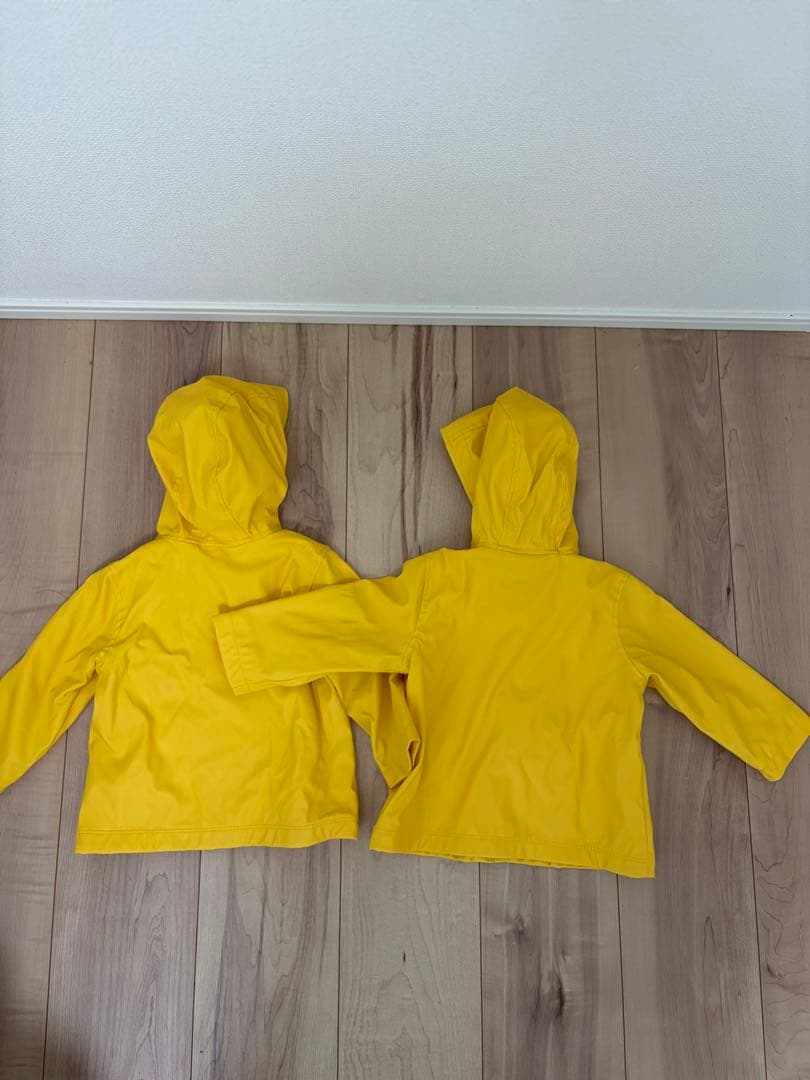 babyGap レインジャケット 80cm 2着セット 双子 イエロー 黄色の写真8枚目