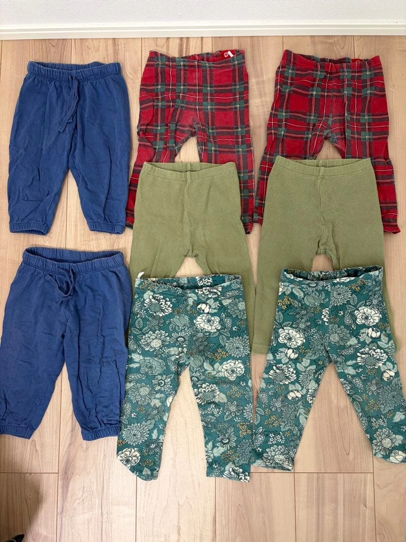 H&M ユニクロ ベビーパンツ 8本 74 80 双子 お揃い まとめ売り