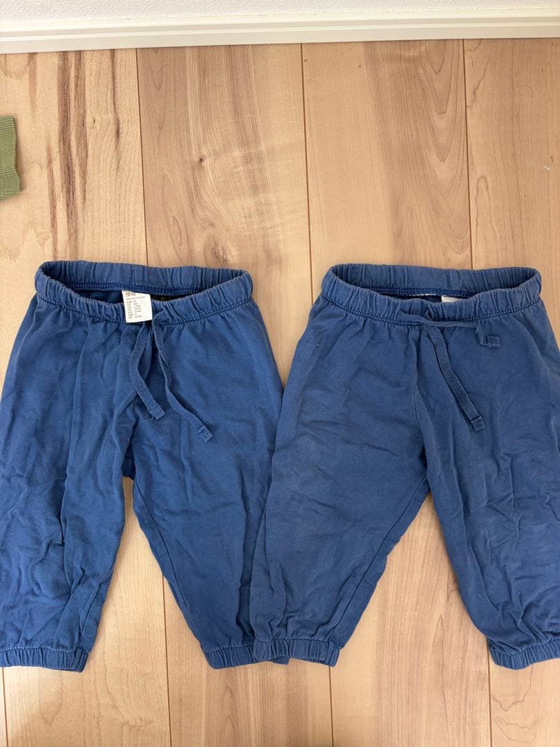 H&M ユニクロ ベビーパンツ 8本 74 80 双子 お揃い まとめ売りの写真6枚目