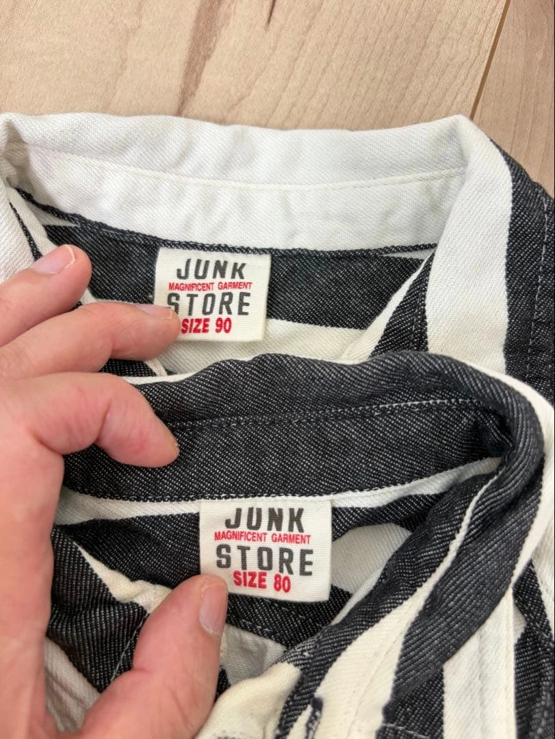 JUNK STORE 兄弟 お揃いコーデ 80 90 4点セット デニム 双子の写真3枚目