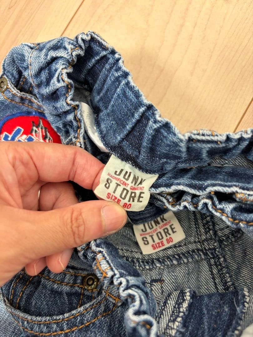 JUNK STORE 兄弟 お揃いコーデ 80 90 4点セット デニム 双子の写真4枚目