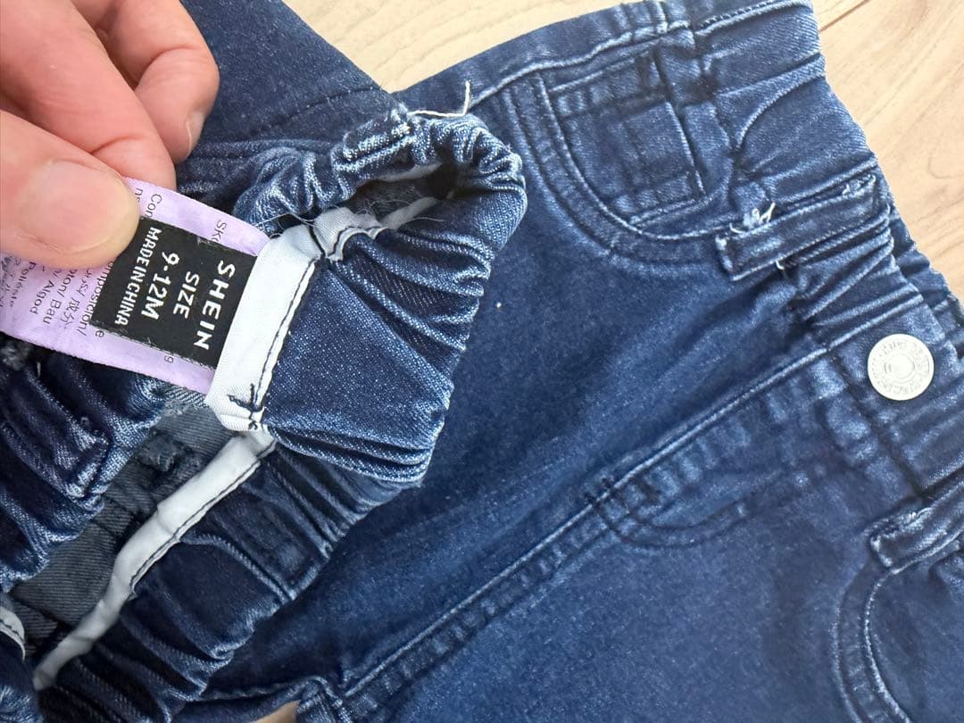 ベビー デニムパンツ ハーフパンツ 4点セット 80cm 双子 お揃いの写真4枚目