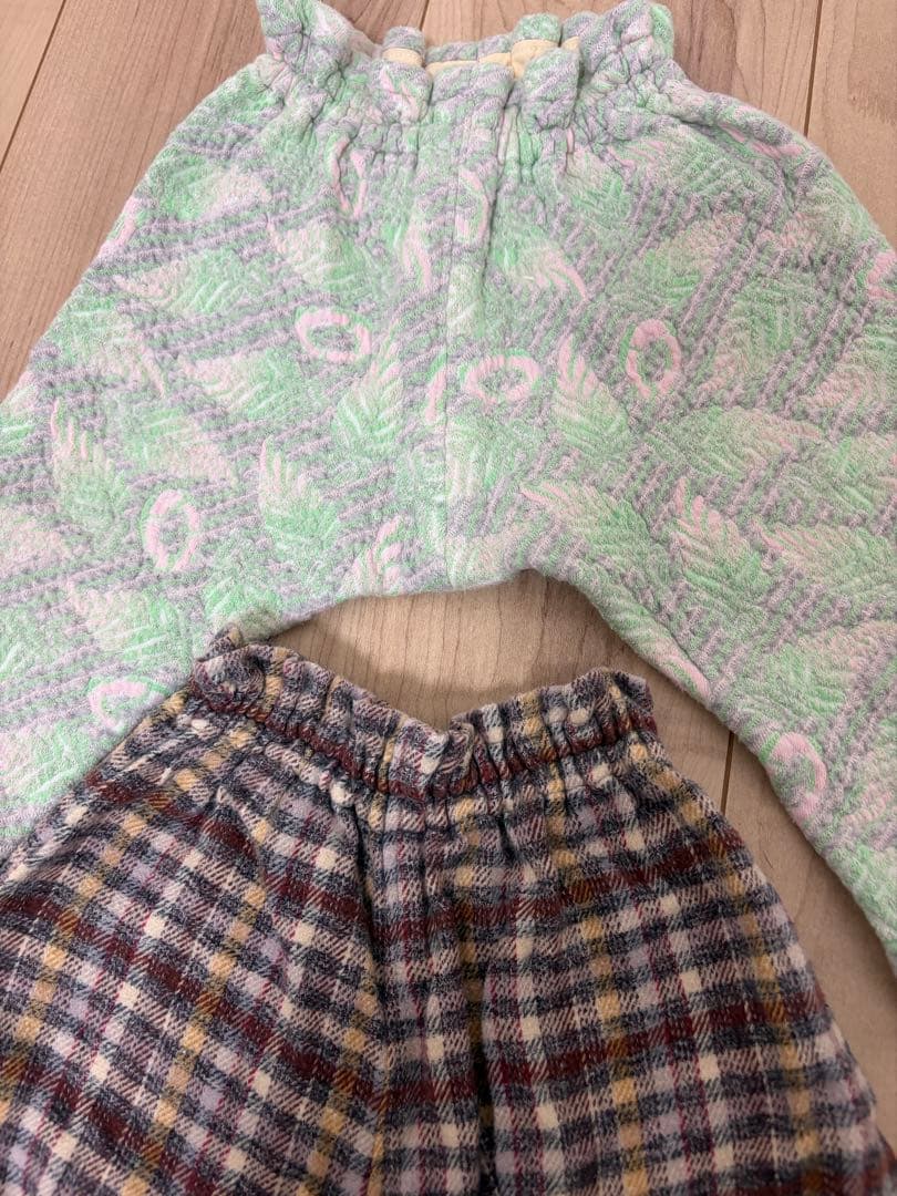 ハンドメイド キッズパンツ 4点セット 双子 お揃い 1〜2歳 サルエルの写真6枚目