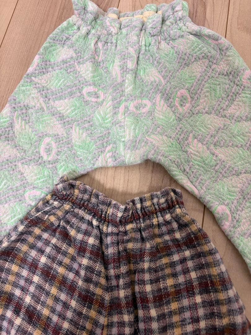 ハンドメイド キッズパンツ 4点セット 双子 お揃い 1〜2歳 サルエルの写真6枚目