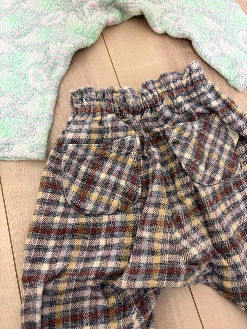 ハンドメイド キッズパンツ 4点セット 双子 お揃い 1〜2歳 サルエルの写真8枚目