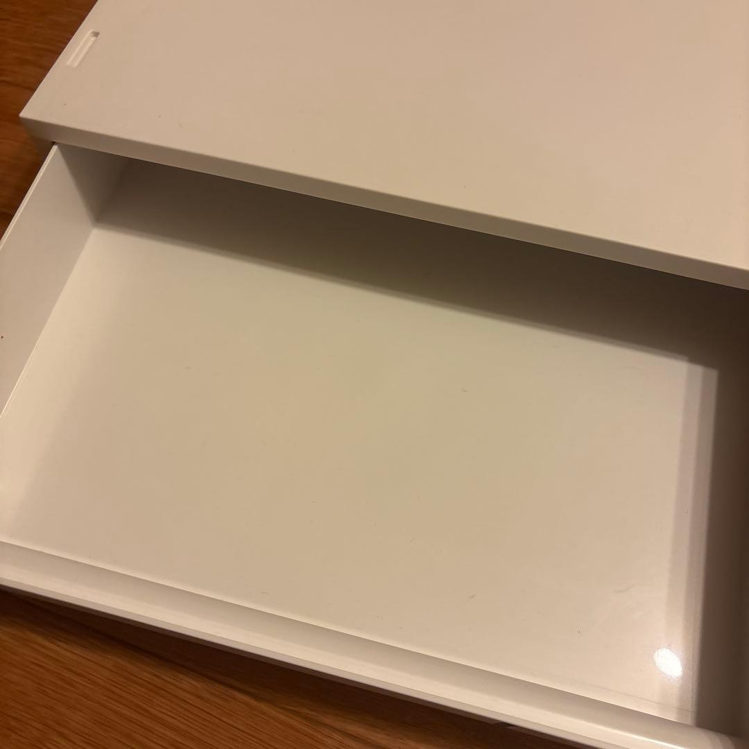 無印良品 小物収納ケース ワイド ホワイトグレー 小の写真3枚目