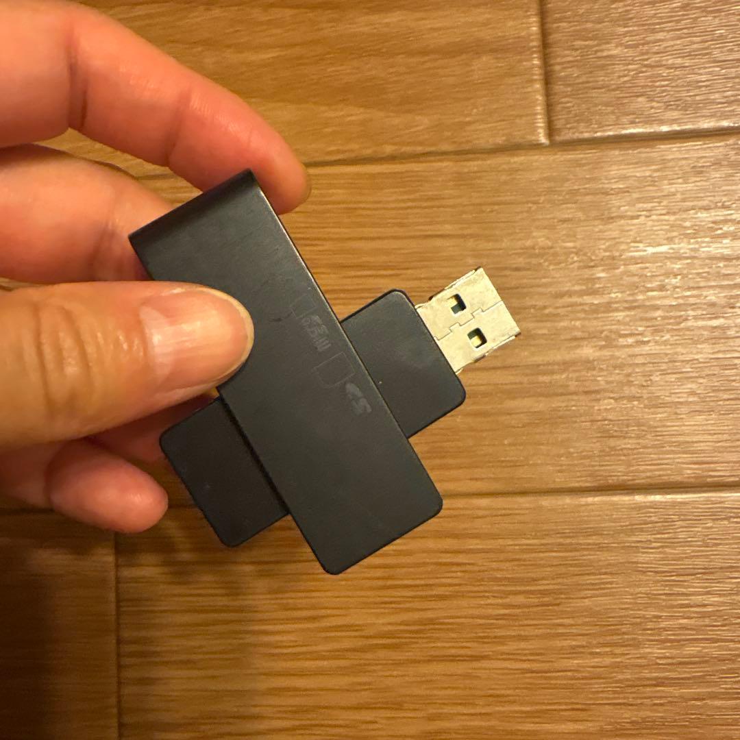 iBUFFALO 変換アダプタ　 USB接続 ブラックの写真4枚目