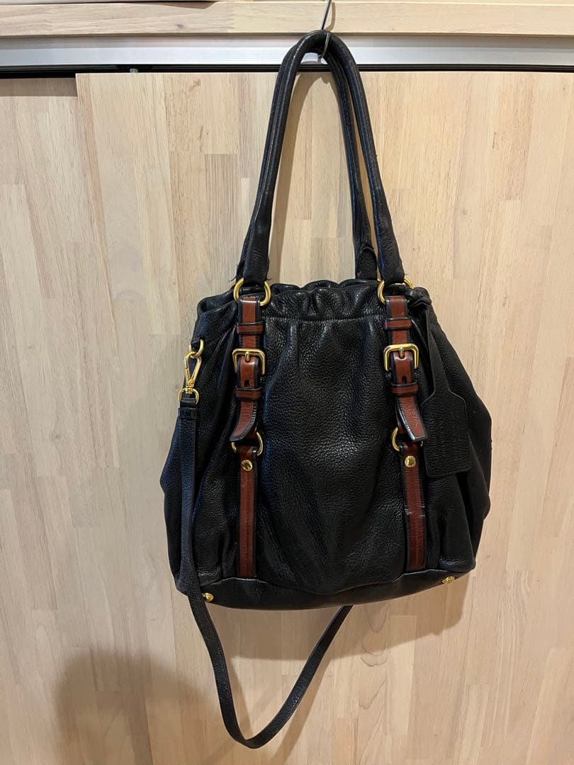 PRADA プラダ BN1772 Cervo レザー 2WAY ショルダーバッグの写真2枚目