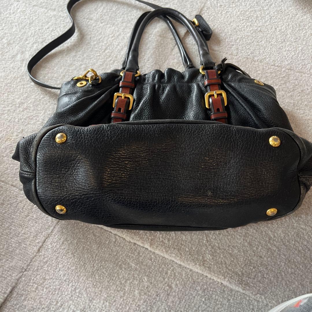 PRADA プラダ BN1772 Cervo レザー 2WAY ショルダーバッグの写真9枚目