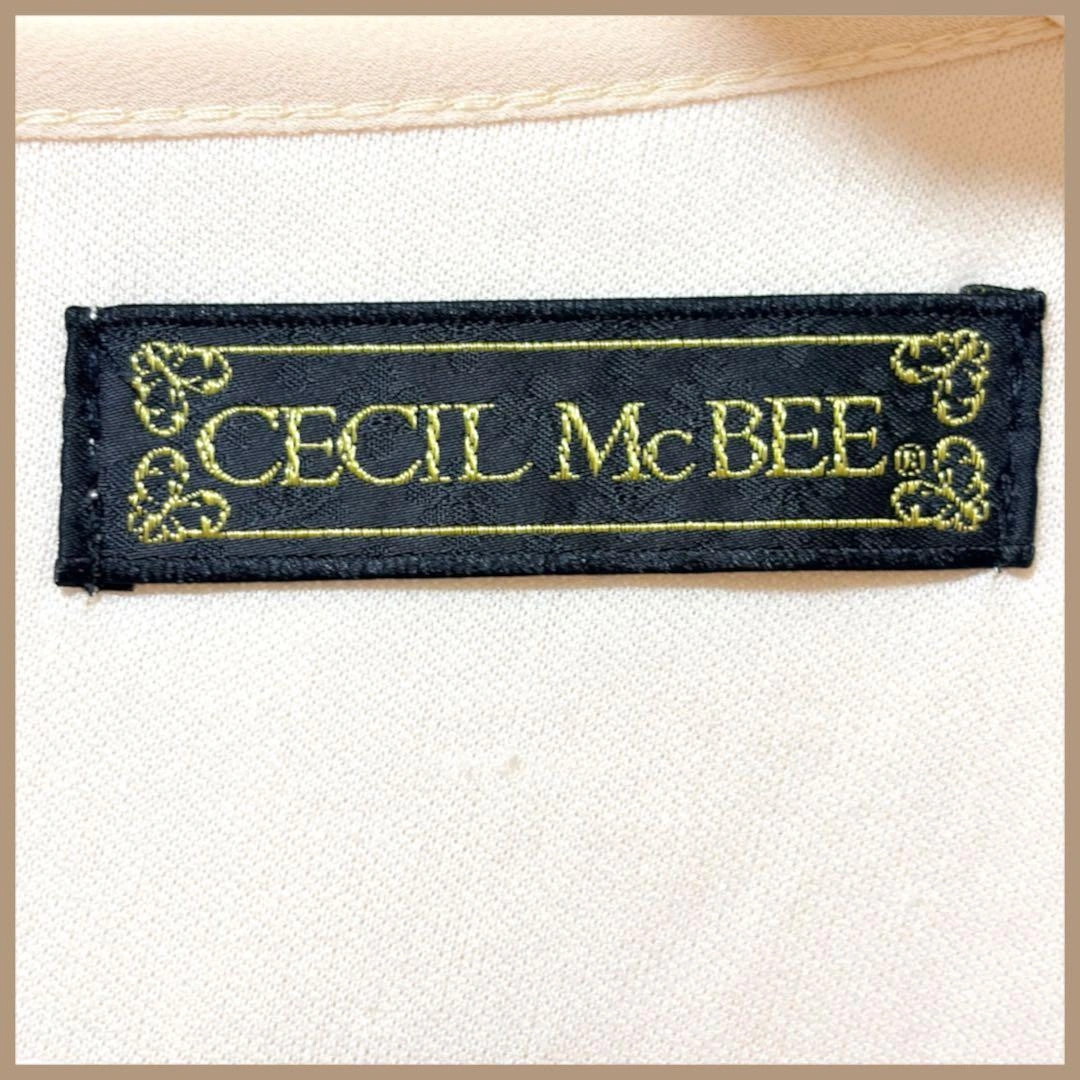 希少CECIL McBEE セシルマクビーMシフォンワンピース チュニックの写真6枚目