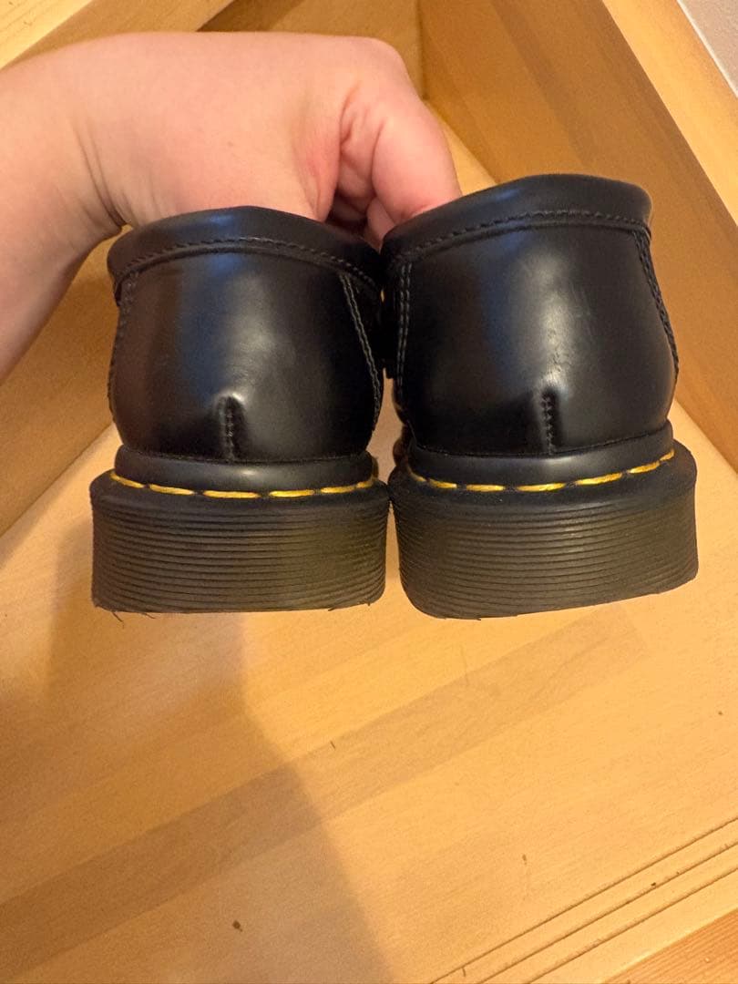 難あり UK3 Dr. Martens タッセルローファー 黒の写真4枚目