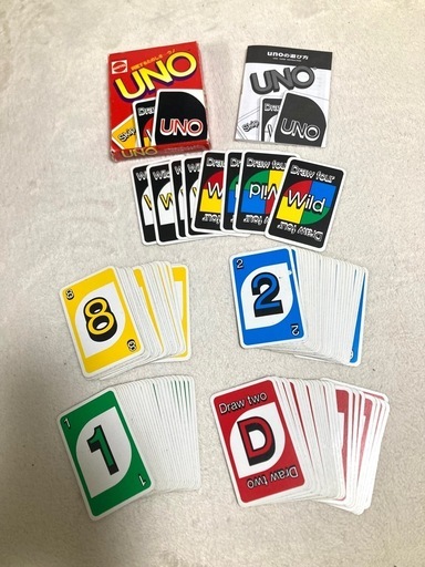 UNO カードゲーム ウノ マテル 108枚バージョン 取説付き おもちゃ