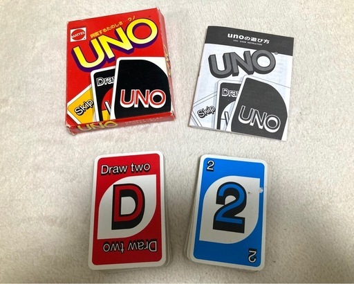 UNO カードゲーム ウノ マテル 108枚バージョン 取説付き おもちゃの写真2枚目