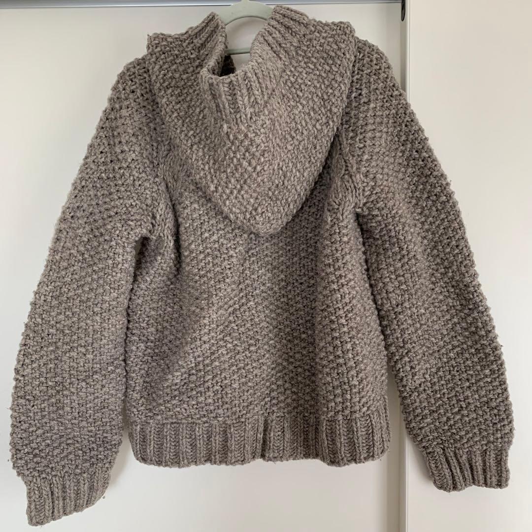Ray Beams グレー　ニットカーディガンの写真2枚目