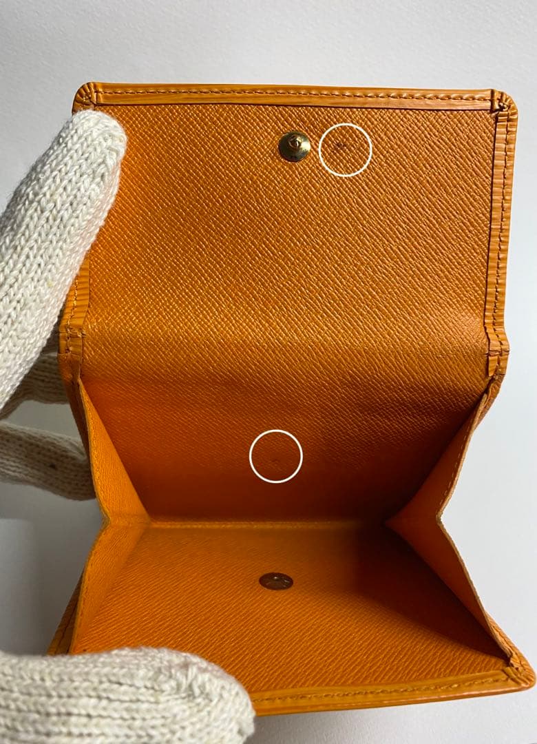 LOUIS VUITTON ルイ ヴィトン 3つ折り財布 オレンジ 最終価格の写真6枚目