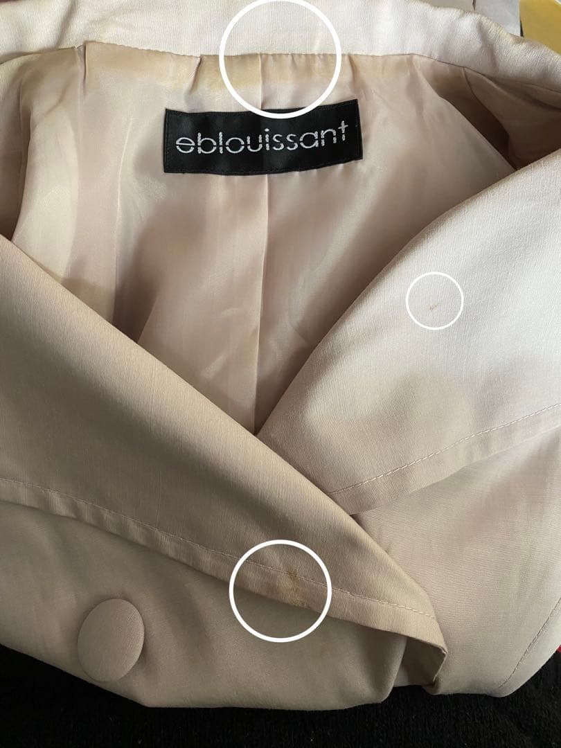 eblouissant エブルイサント トレンチコート 薄いピンクの写真8枚目