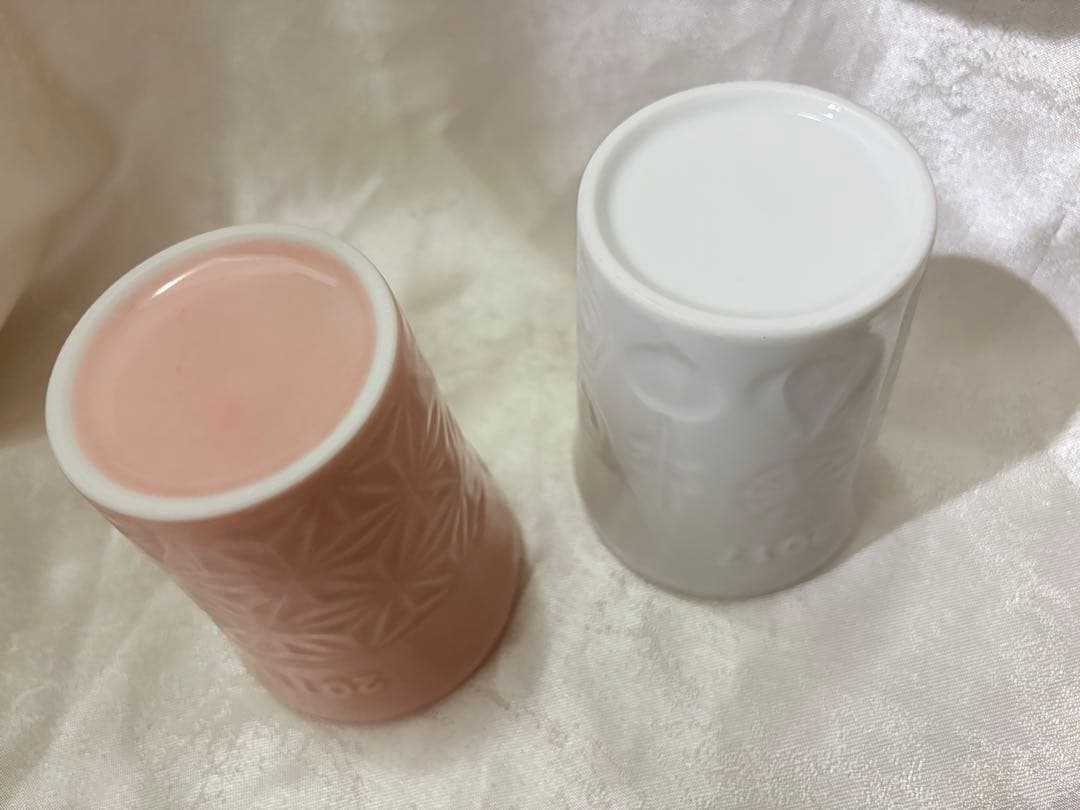 マーロウ 陶器ビーカー 2個セット 2019年ピンク（35th）＆ホワイトの写真4枚目