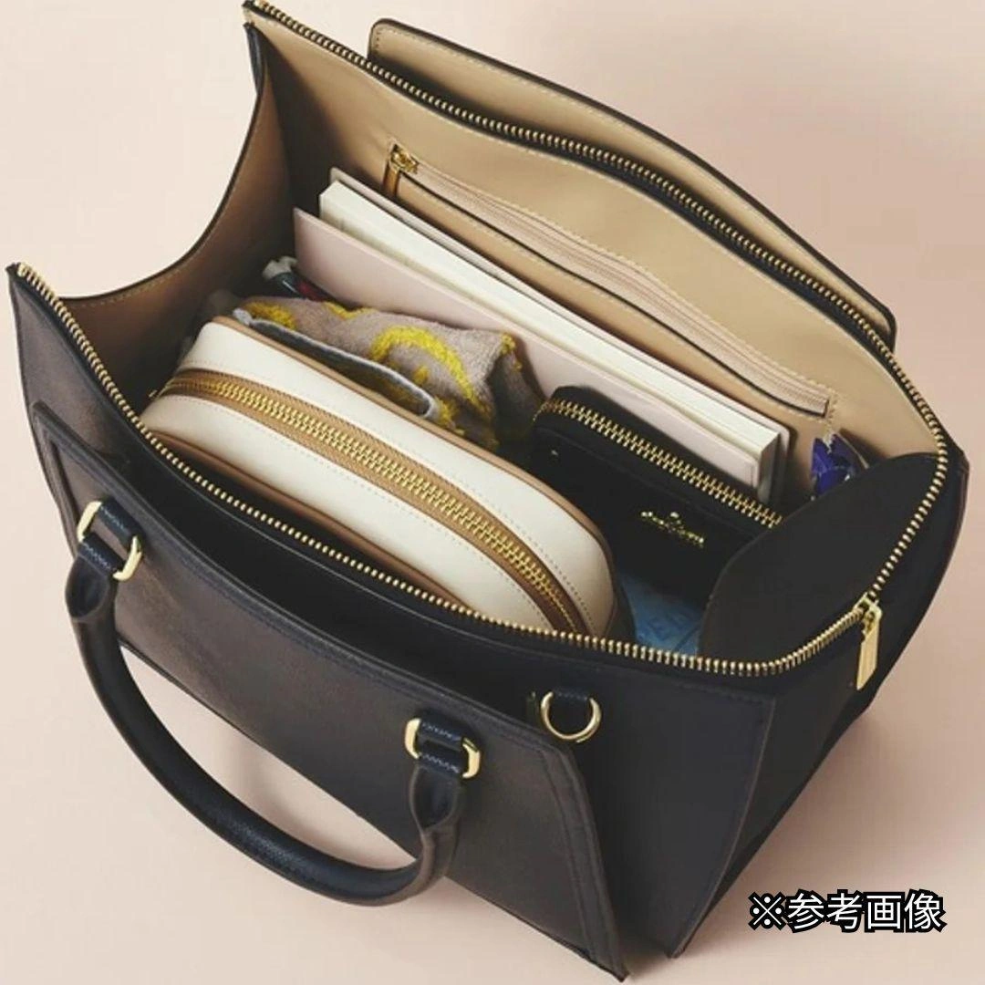 美品 & chouette 2WAY ハンドバッグ ショルダー付 ブラウンの写真5枚目