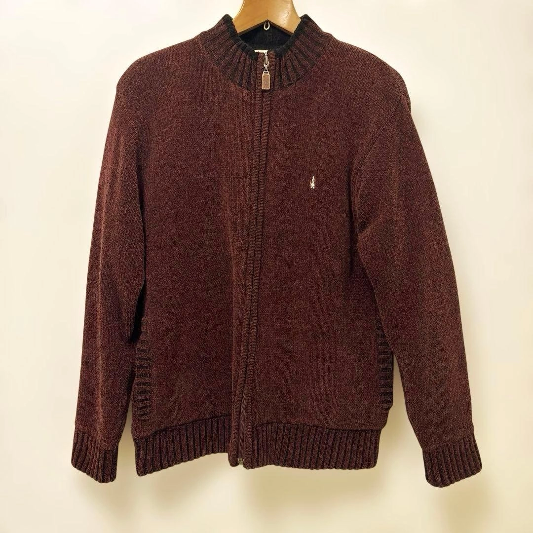 ヴィンテージ Hush Puppies ブルゾン 裏地キルティング ボルドー L