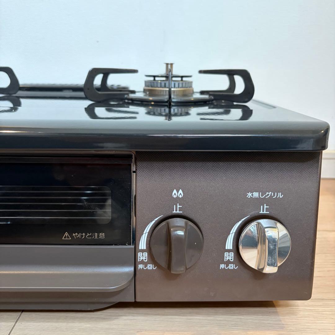 Paloma ガスコンロ IC-S37BM-L 都市ガス グリル未使用 ホース付の写真2枚目