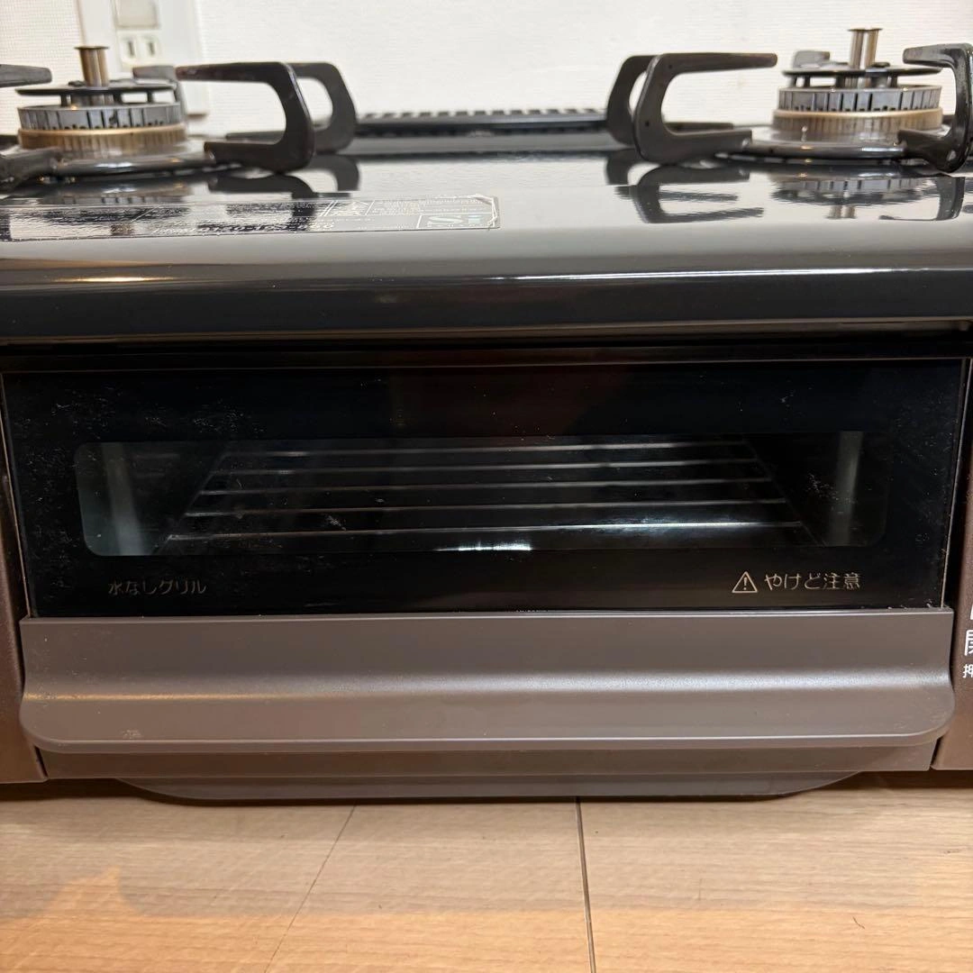 Paloma ガスコンロ IC-S37BM-L 都市ガス グリル未使用 ホース付の写真9枚目