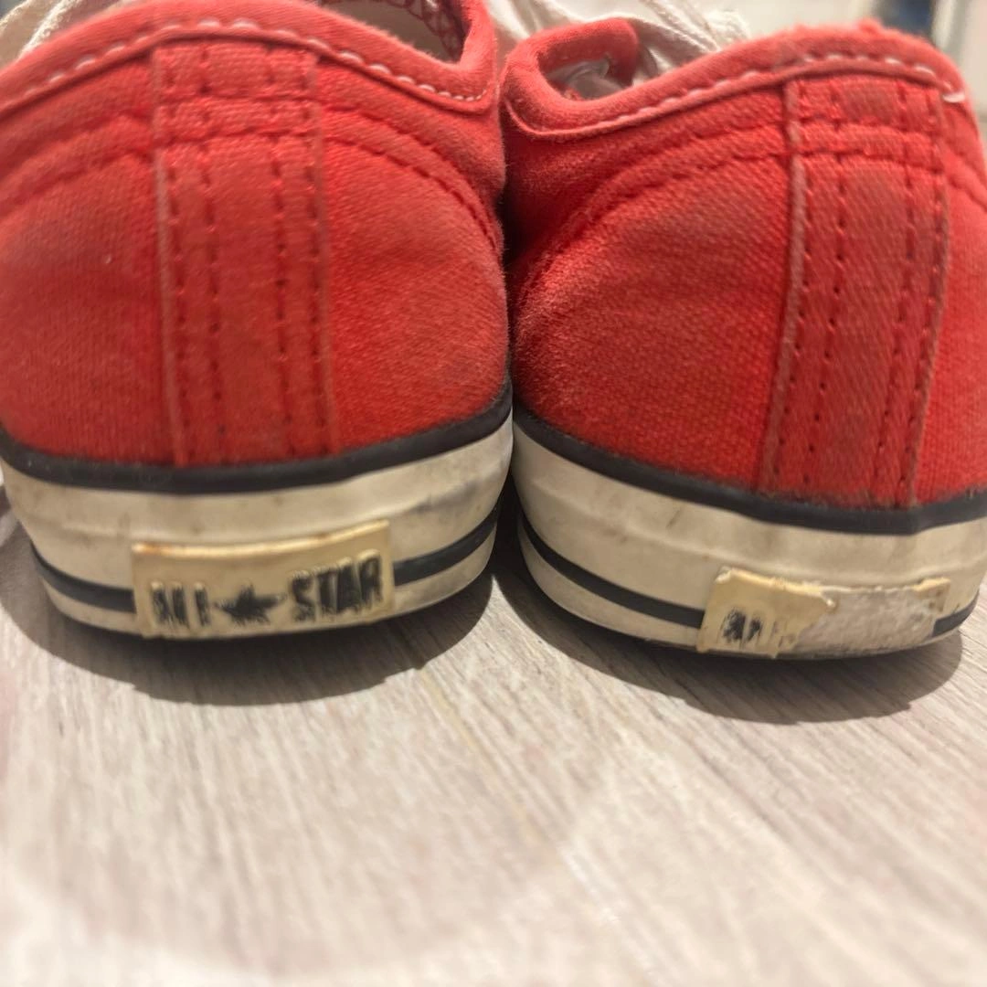 キッズ スニーカー 2足セット ホワイト レッド 17cmの写真5枚目