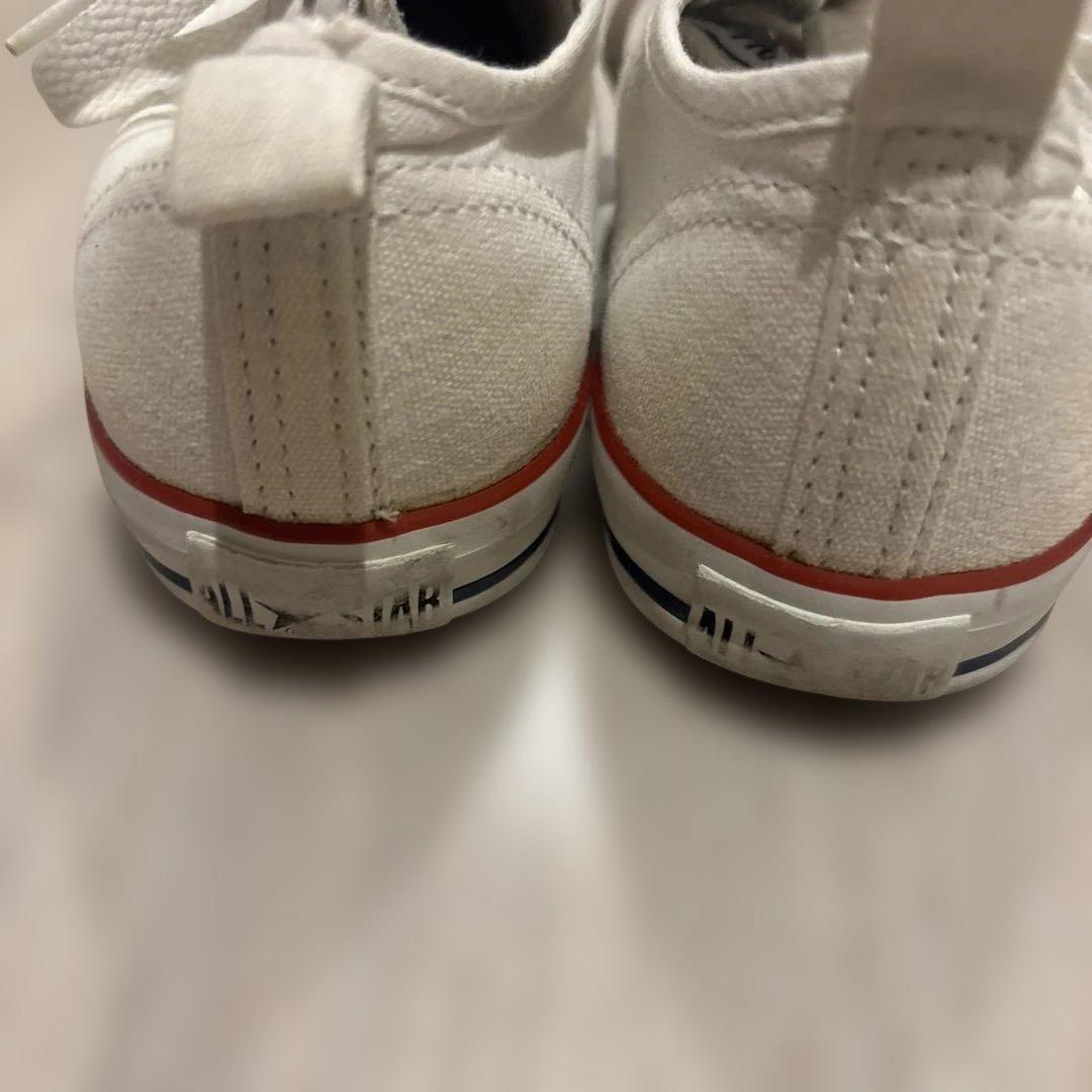 CONVERSE キッズ スニーカー ホワイト 19cmの写真4枚目