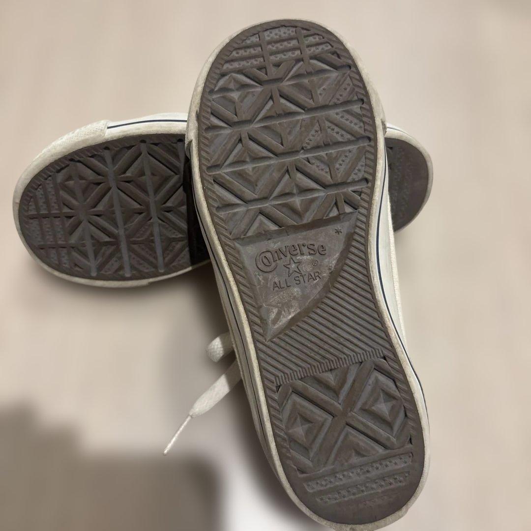 CONVERSE キッズ スニーカー ホワイト 19cmの写真5枚目