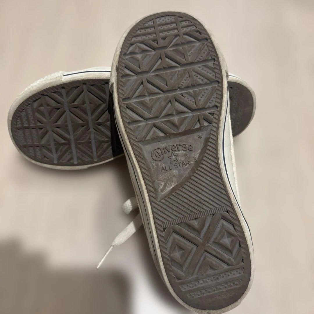 CONVERSE キッズ スニーカー ホワイト 19cmの写真5枚目