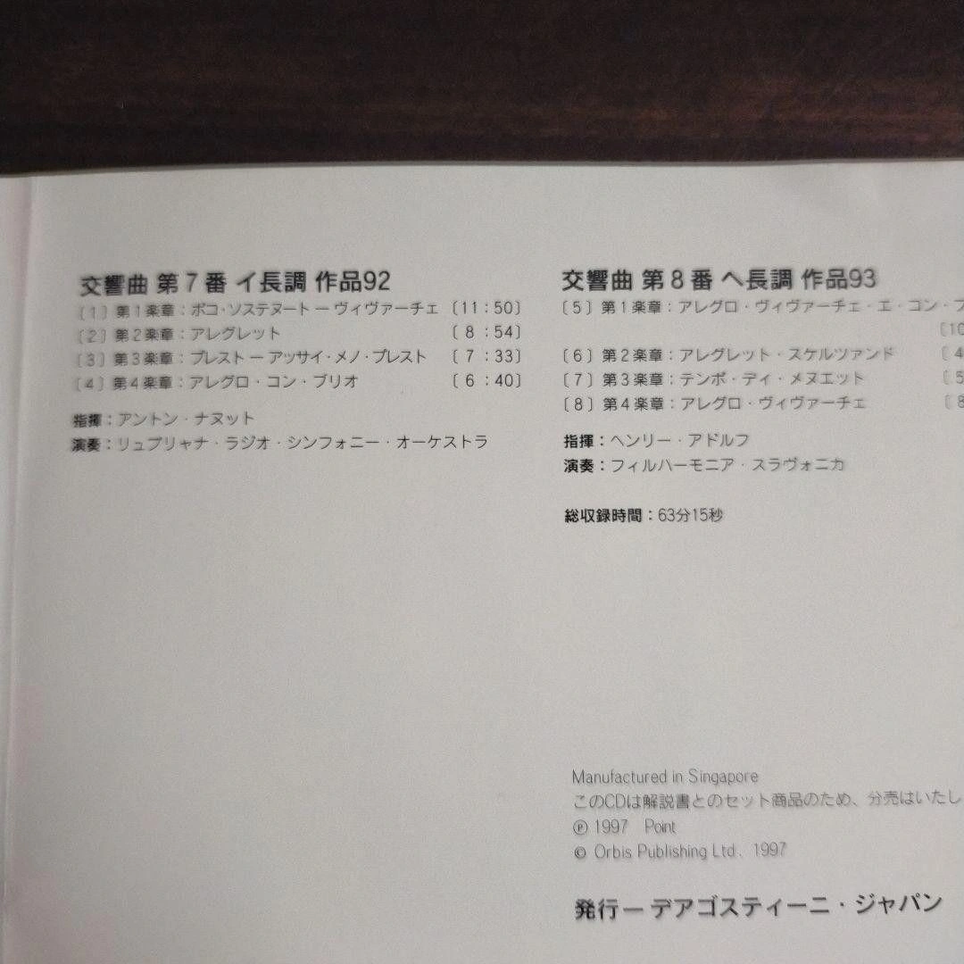 ザ・クラシック・コレクション:ベートーヴェン(マガジン+CD12点セット)の写真2枚目