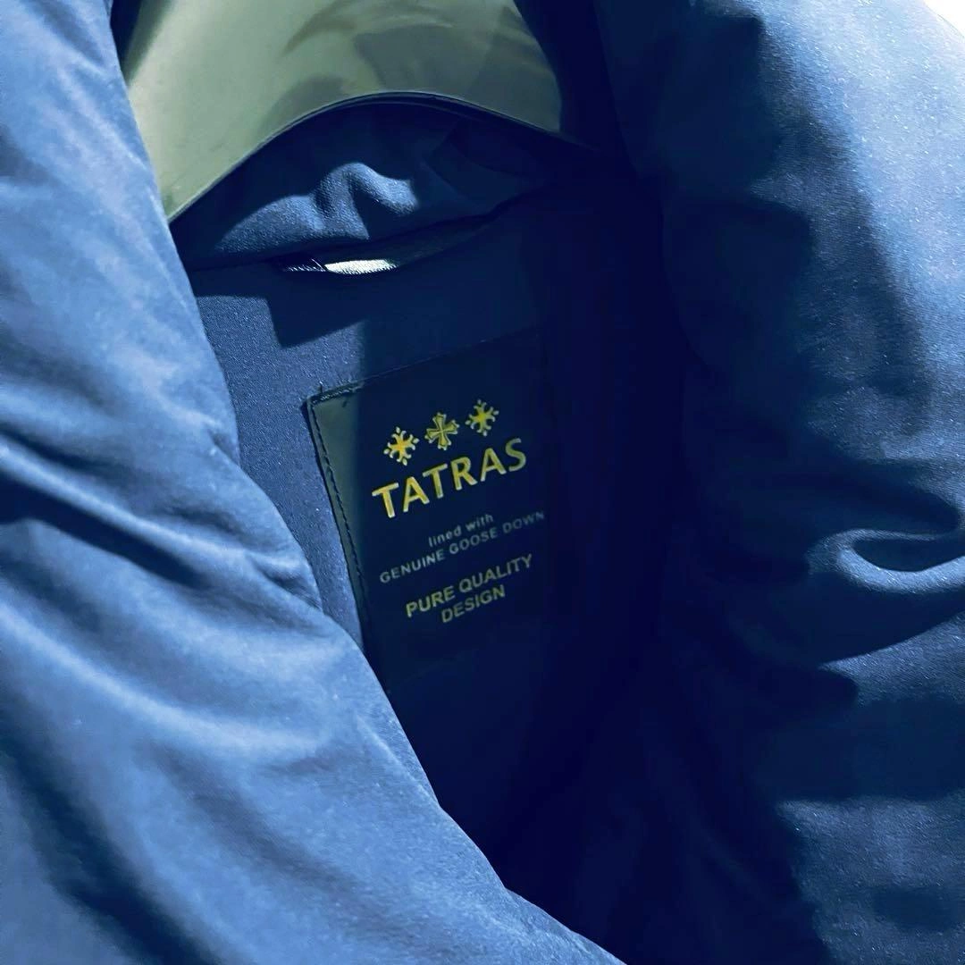 TATRAS タトラス ショールカラー ダウンコート ベルト付き ネイビー 02