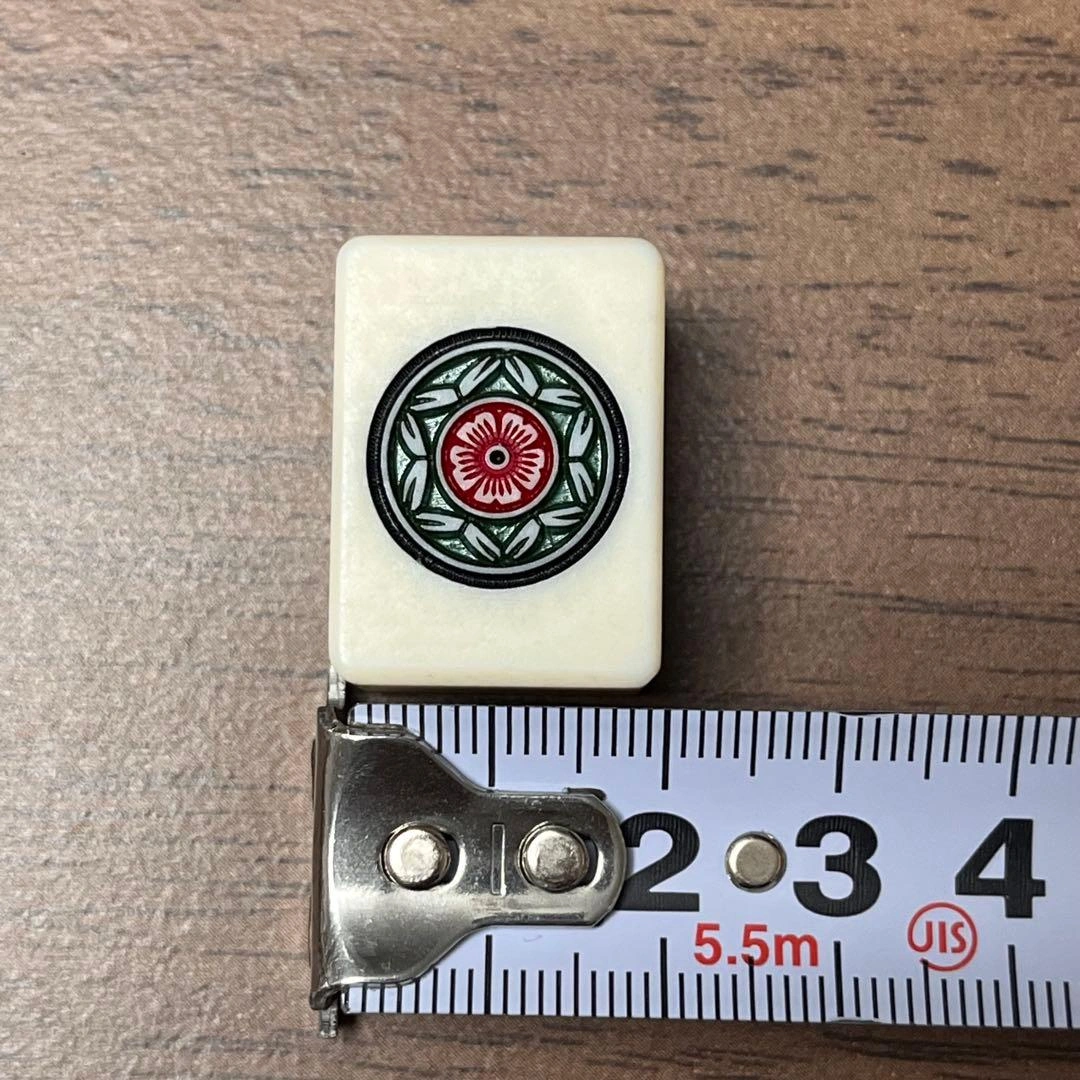 【美品】竹背 麻雀牌 花牌・点棒・サイコロ・ハードケースフルセットの写真9枚目