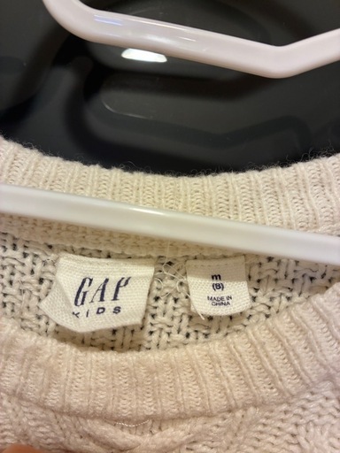 GAP KIDS ケーブルニット ワンピース ホワイト 130 ギャップの写真3枚目
