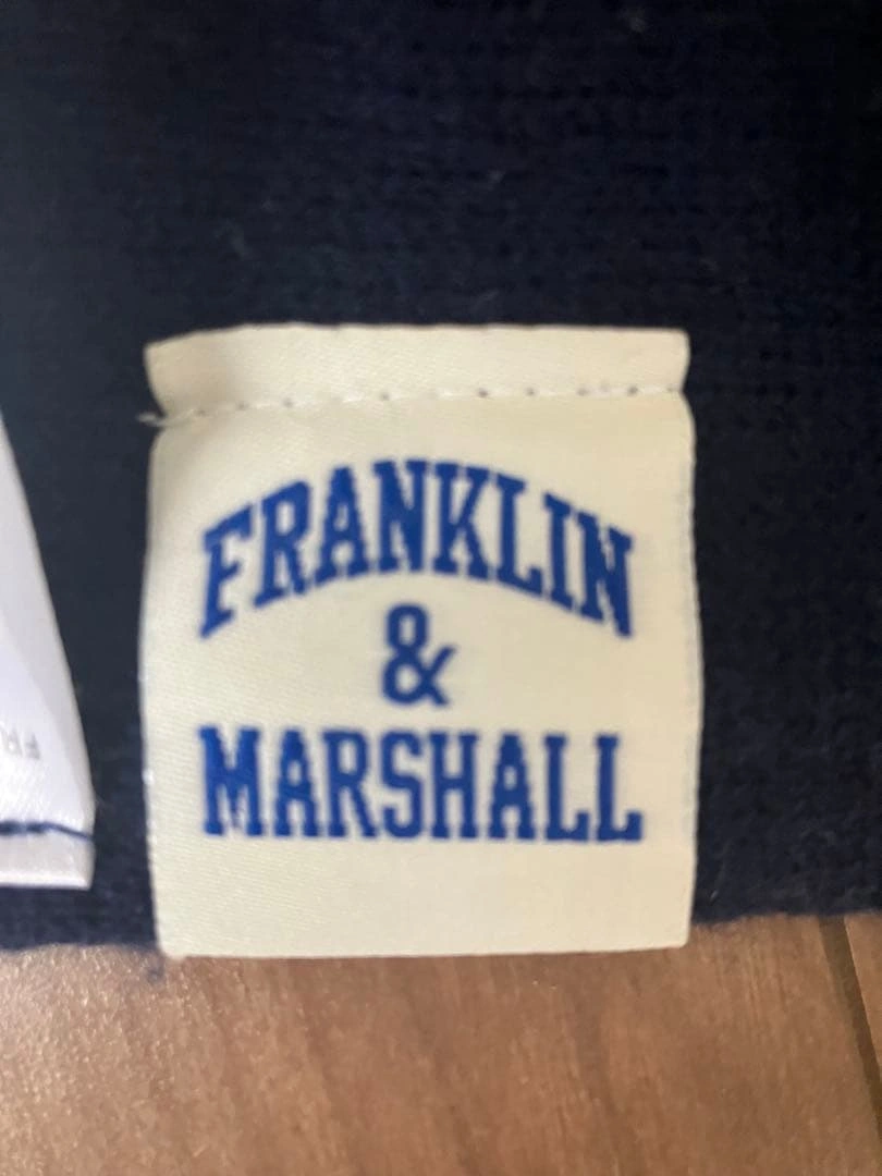 FRANKLIN & MARSHALL マフラー ネイビーの写真2枚目