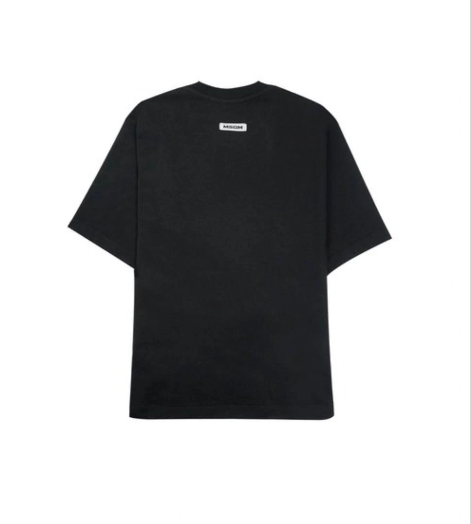 MSGM エムエスジーエム フロントノット ツイスト Tシャツ ブラック 黒 Sの写真2枚目